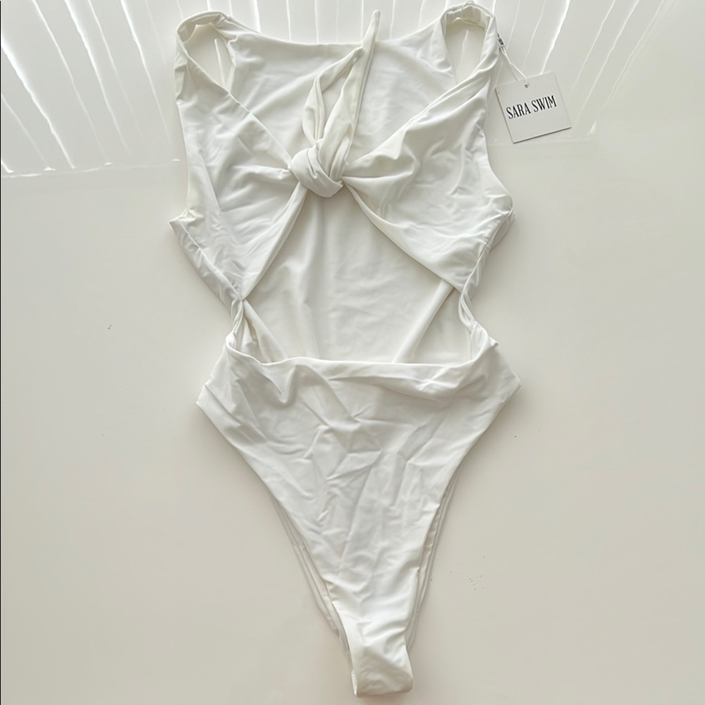 White One-Piece Swimsuit